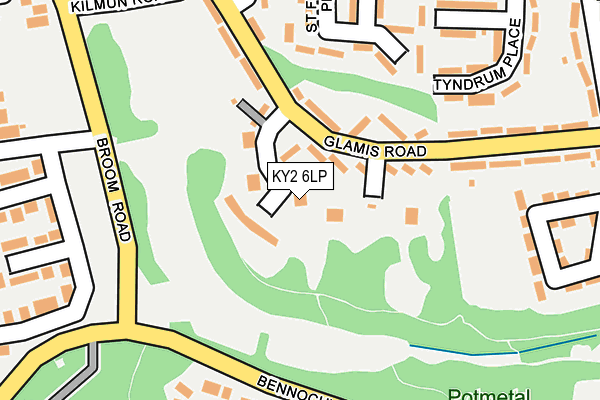 KY2 6LP map - OS OpenMap – Local (Ordnance Survey)