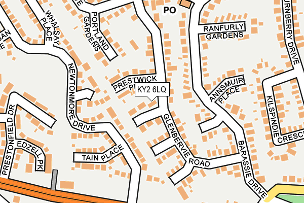 KY2 6LQ map - OS OpenMap – Local (Ordnance Survey)