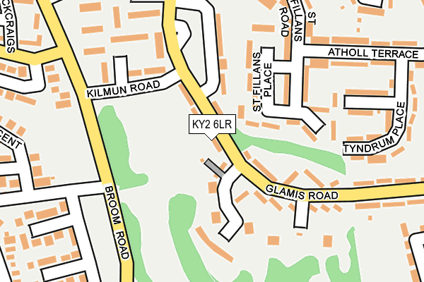 KY2 6LR map - OS OpenMap – Local (Ordnance Survey)