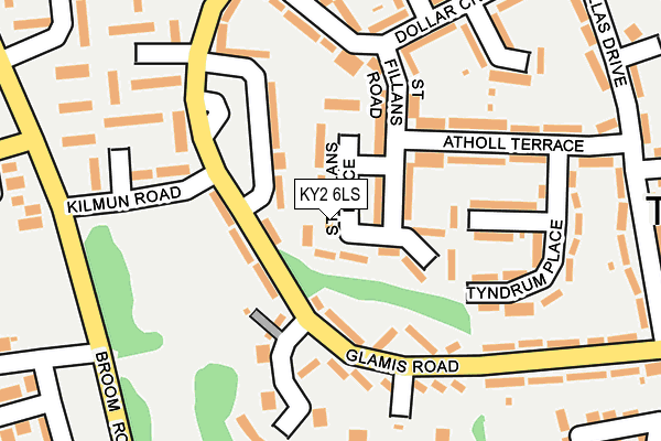 KY2 6LS map - OS OpenMap – Local (Ordnance Survey)