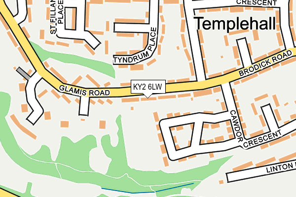 KY2 6LW map - OS OpenMap – Local (Ordnance Survey)