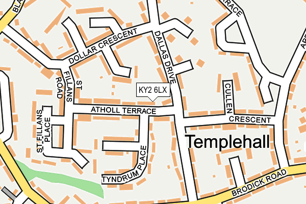 KY2 6LX map - OS OpenMap – Local (Ordnance Survey)