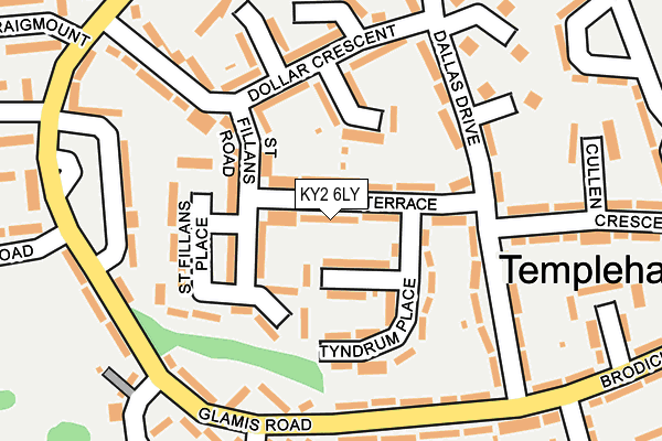 KY2 6LY map - OS OpenMap – Local (Ordnance Survey)