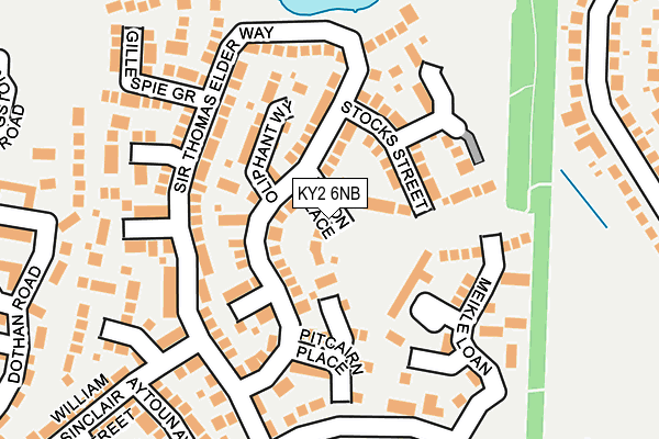 KY2 6NB map - OS OpenMap – Local (Ordnance Survey)
