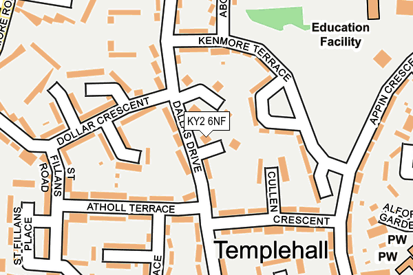 KY2 6NF map - OS OpenMap – Local (Ordnance Survey)