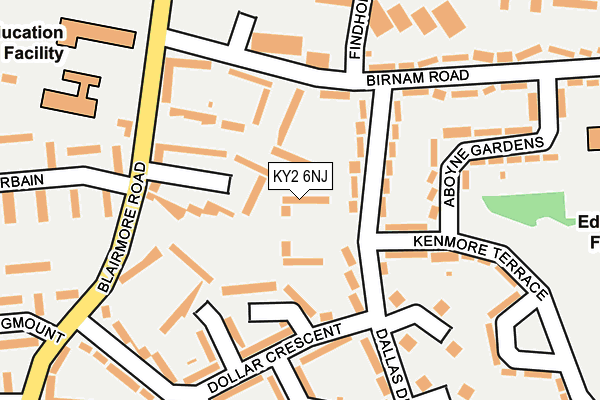 KY2 6NJ map - OS OpenMap – Local (Ordnance Survey)