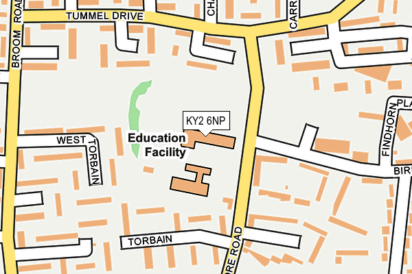 KY2 6NP map - OS OpenMap – Local (Ordnance Survey)