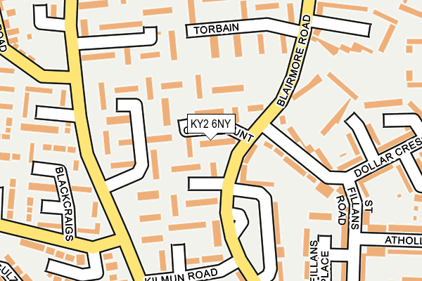 KY2 6NY map - OS OpenMap – Local (Ordnance Survey)