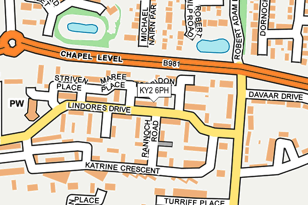 KY2 6PH map - OS OpenMap – Local (Ordnance Survey)