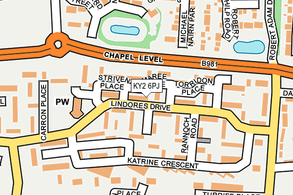 KY2 6PJ map - OS OpenMap – Local (Ordnance Survey)