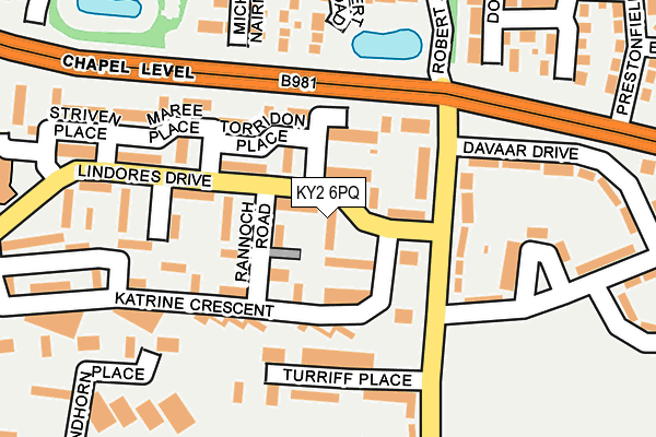 KY2 6PQ map - OS OpenMap – Local (Ordnance Survey)