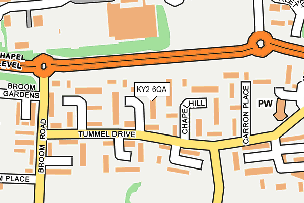 KY2 6QA map - OS OpenMap – Local (Ordnance Survey)