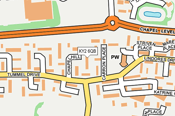 KY2 6QB map - OS OpenMap – Local (Ordnance Survey)