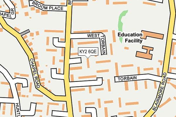 KY2 6QE map - OS OpenMap – Local (Ordnance Survey)