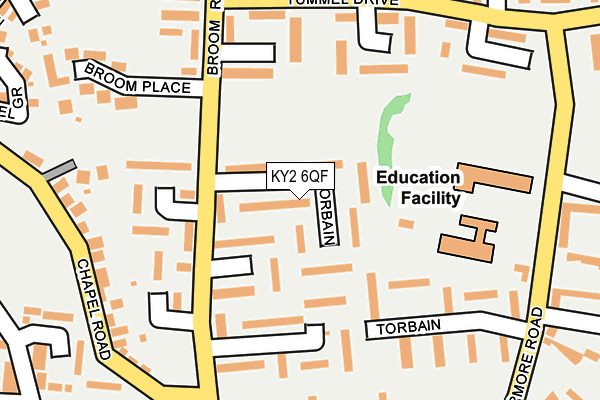 KY2 6QF map - OS OpenMap – Local (Ordnance Survey)