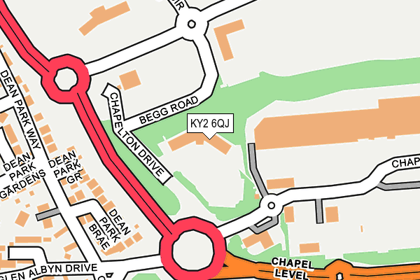 KY2 6QJ map - OS OpenMap – Local (Ordnance Survey)