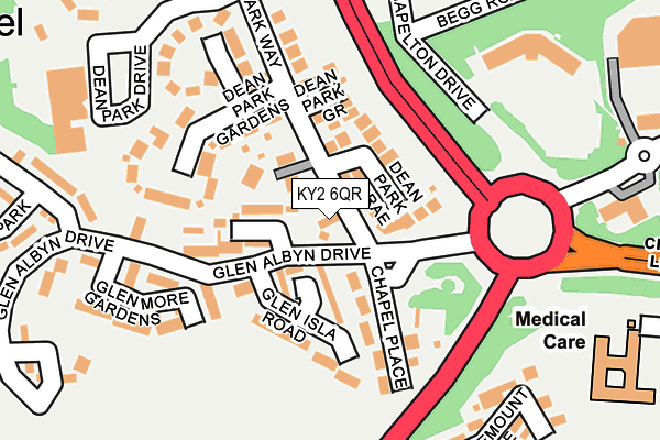 KY2 6QR map - OS OpenMap – Local (Ordnance Survey)