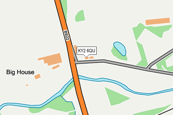KY2 6QU map - OS OpenMap – Local (Ordnance Survey)