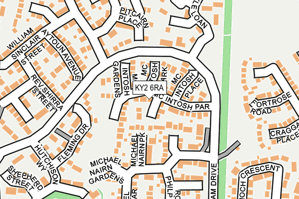 KY2 6RA map - OS OpenMap – Local (Ordnance Survey)