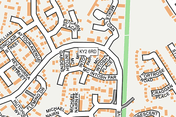 KY2 6RD map - OS OpenMap – Local (Ordnance Survey)