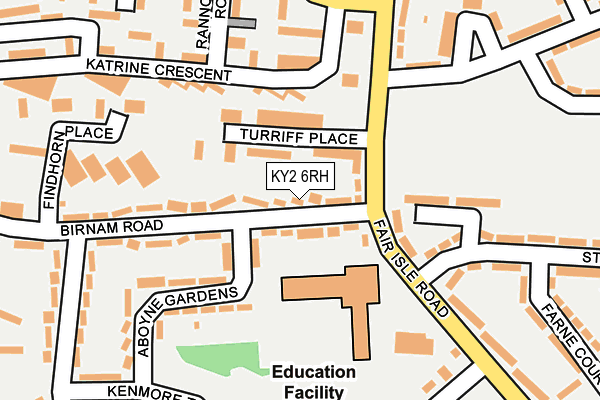 KY2 6RH map - OS OpenMap – Local (Ordnance Survey)