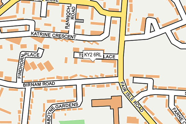 KY2 6RL map - OS OpenMap – Local (Ordnance Survey)
