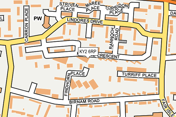 KY2 6RP map - OS OpenMap – Local (Ordnance Survey)