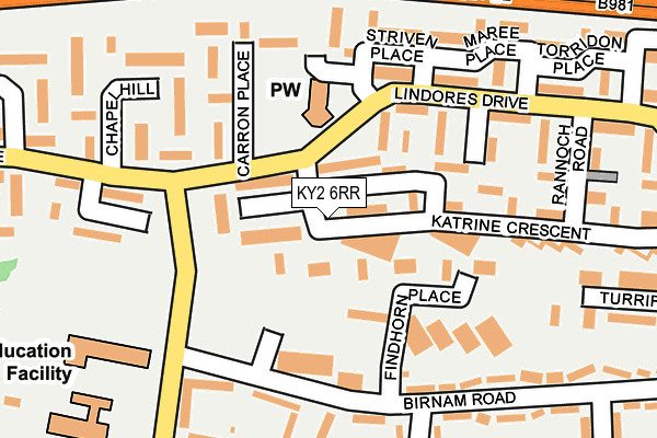 KY2 6RR map - OS OpenMap – Local (Ordnance Survey)