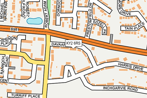 KY2 6RS map - OS OpenMap – Local (Ordnance Survey)