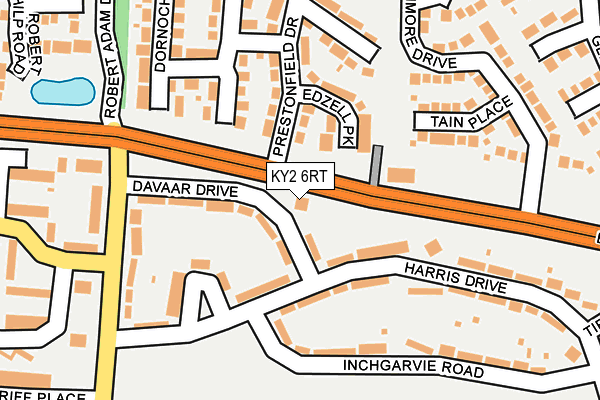 KY2 6RT map - OS OpenMap – Local (Ordnance Survey)