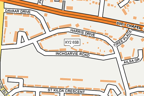 KY2 6SB map - OS OpenMap – Local (Ordnance Survey)