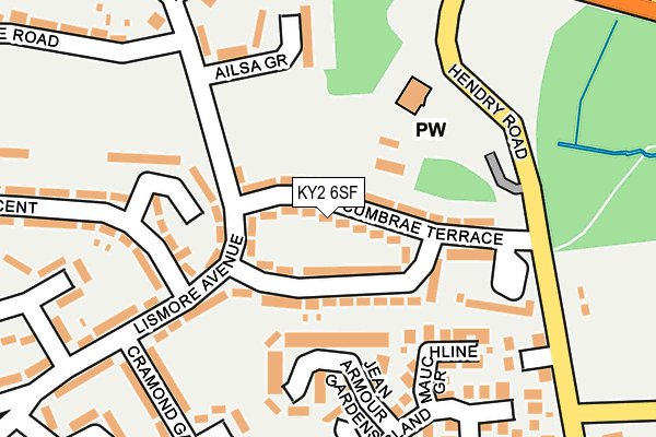 KY2 6SF map - OS OpenMap – Local (Ordnance Survey)