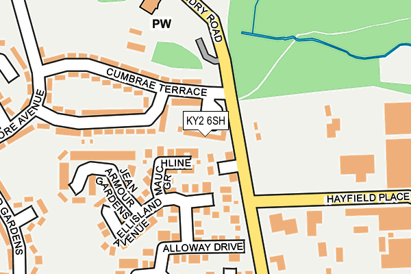 KY2 6SH map - OS OpenMap – Local (Ordnance Survey)