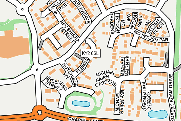 KY2 6SL map - OS OpenMap – Local (Ordnance Survey)