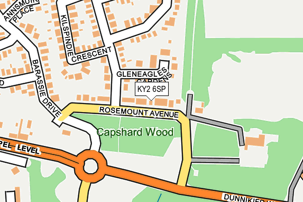 KY2 6SP map - OS OpenMap – Local (Ordnance Survey)