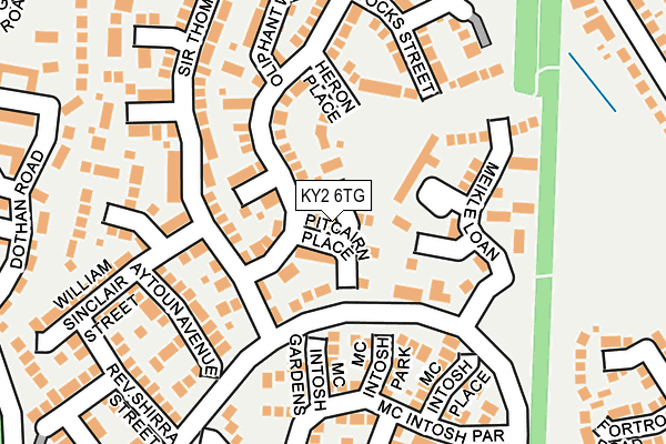 KY2 6TG map - OS OpenMap – Local (Ordnance Survey)