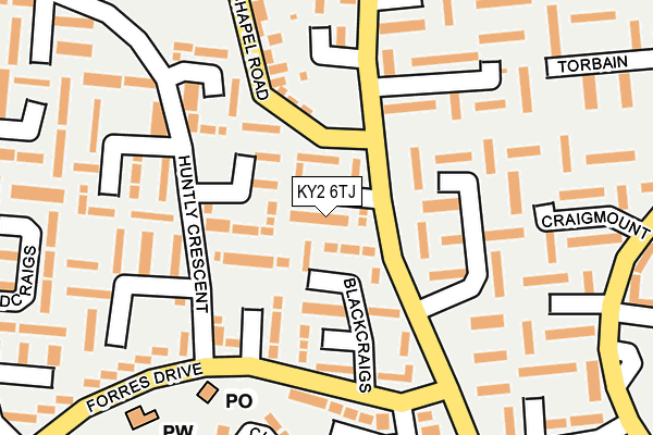 KY2 6TJ map - OS OpenMap – Local (Ordnance Survey)