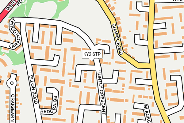 KY2 6TP map - OS OpenMap – Local (Ordnance Survey)