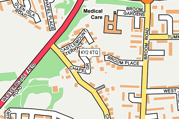 KY2 6TQ map - OS OpenMap – Local (Ordnance Survey)