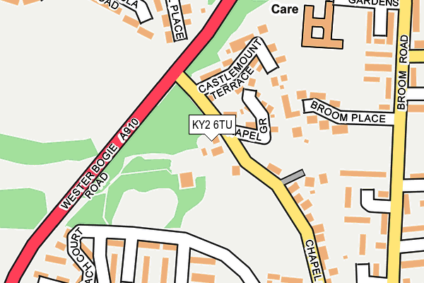 KY2 6TU map - OS OpenMap – Local (Ordnance Survey)