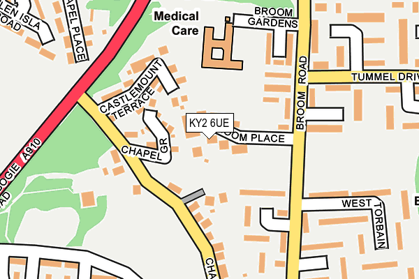 KY2 6UE map - OS OpenMap – Local (Ordnance Survey)