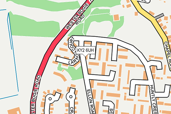 KY2 6UH map - OS OpenMap – Local (Ordnance Survey)