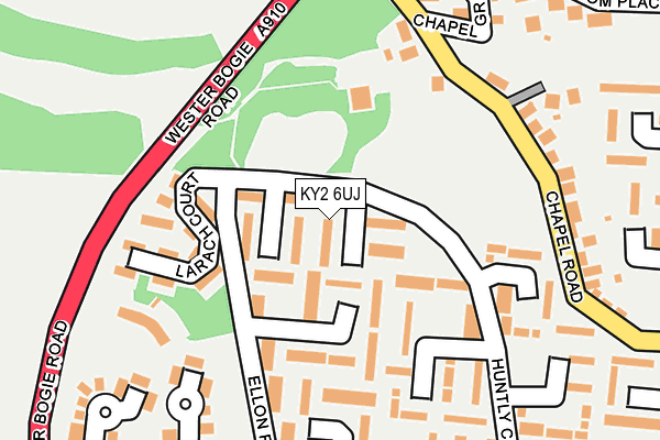 KY2 6UJ map - OS OpenMap – Local (Ordnance Survey)