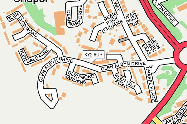 KY2 6UP map - OS OpenMap – Local (Ordnance Survey)
