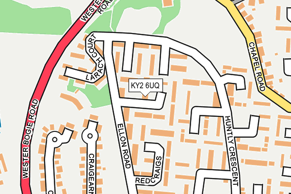KY2 6UQ map - OS OpenMap – Local (Ordnance Survey)