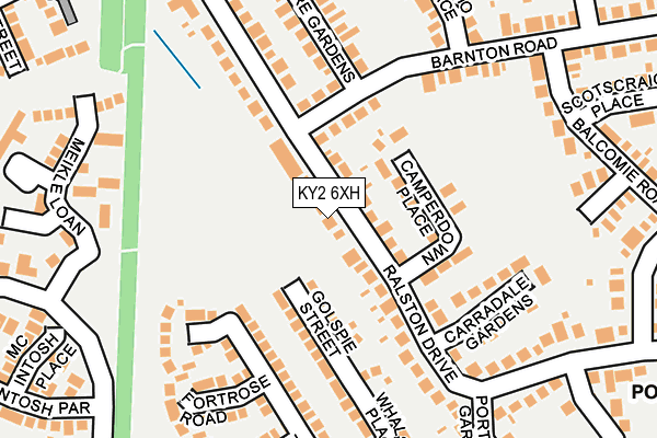 KY2 6XH map - OS OpenMap – Local (Ordnance Survey)