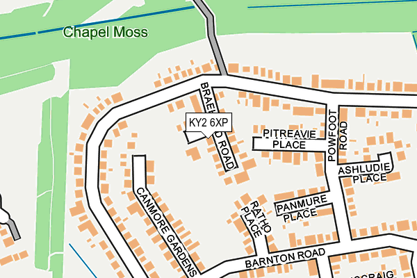 KY2 6XP map - OS OpenMap – Local (Ordnance Survey)