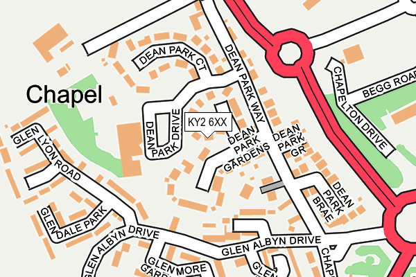 KY2 6XX map - OS OpenMap – Local (Ordnance Survey)