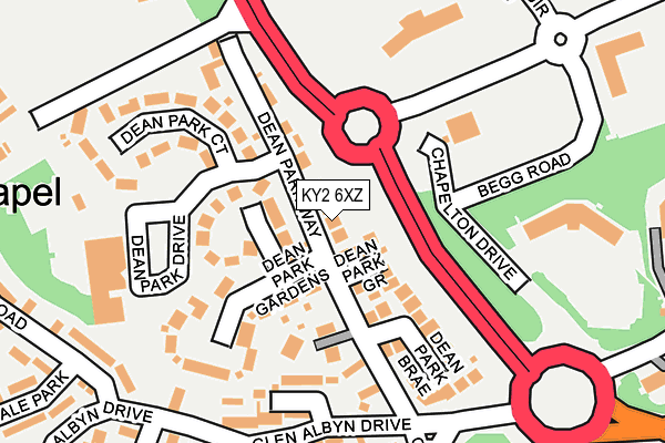 KY2 6XZ map - OS OpenMap – Local (Ordnance Survey)