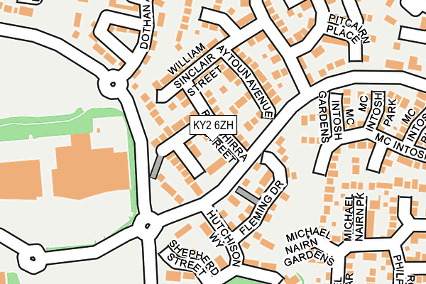 KY2 6ZH map - OS OpenMap – Local (Ordnance Survey)